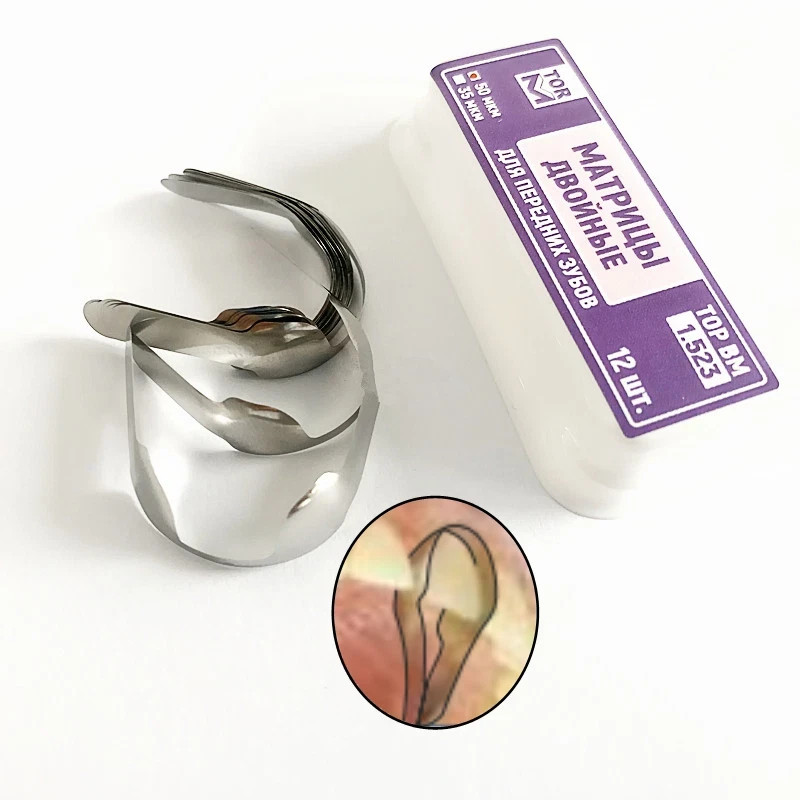 12pcs/box Dental Proximal Anterior Strips Twin Matrices TOR VM Matrix Band