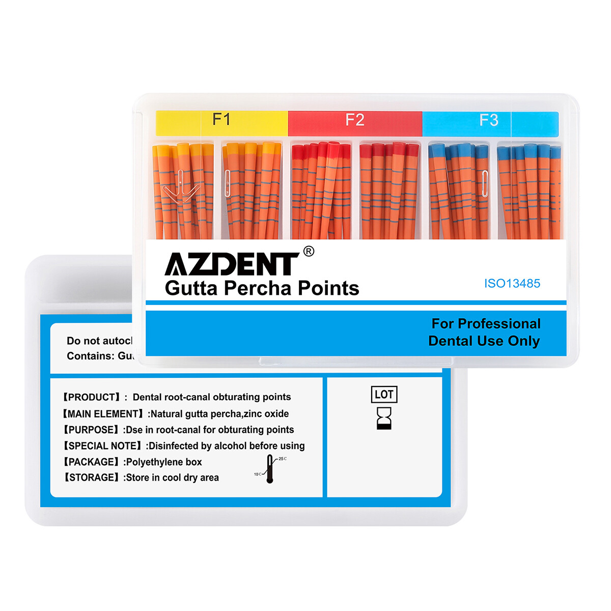 Dental Gutta Percha Points Endo Root Canal Obturating Tip 0.02/0.04/0.06