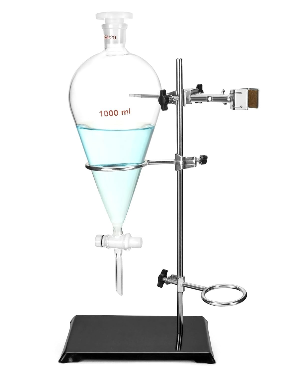 Complete Laboratory Titration Setup: 1000ml Funnel and Heavy Duty Support Rackt*