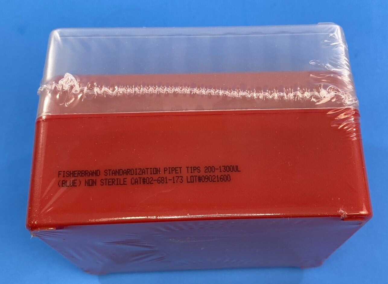 Fisherbrand Pipette Tips 1300 ul Universal 18 Racks with 100 Tips Each