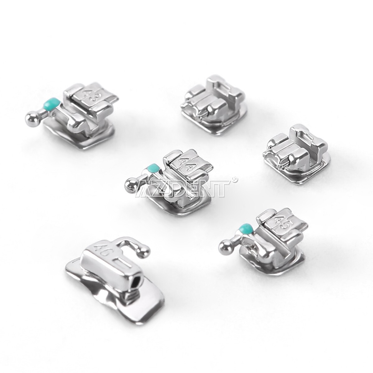 Dental Orthodontic Brackets Braces Self-Ligating Mini Roth.022 Hooks 345 USA