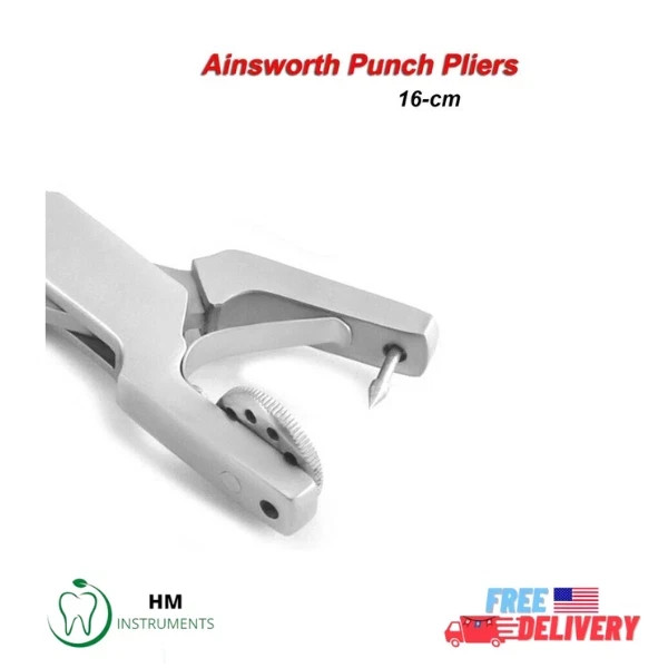 Rubber Dam Punch Plier Ainsworth Dental Restorative Endodontic Tool
