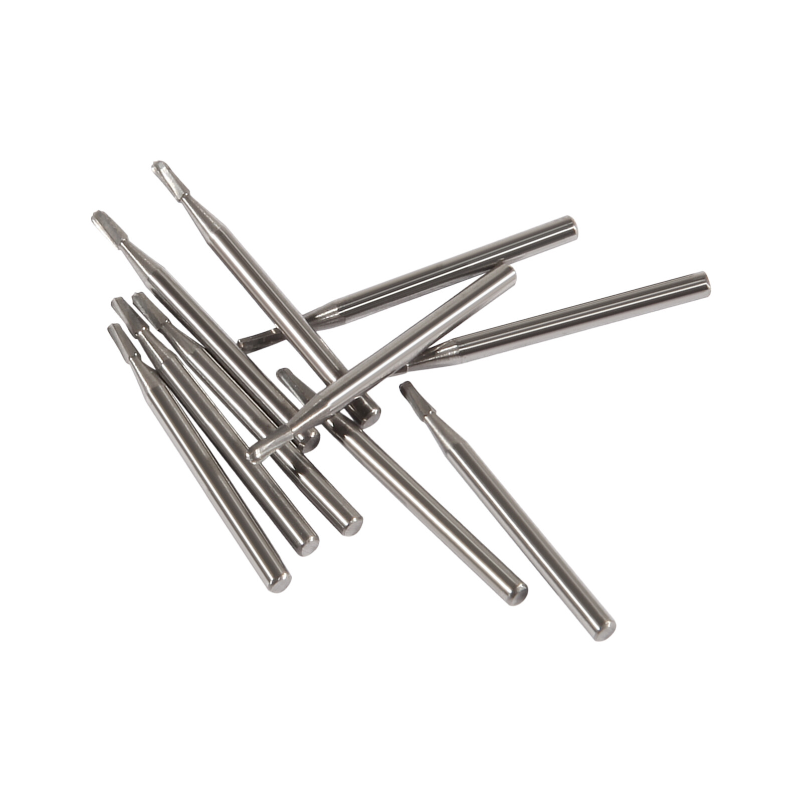 10Pcs Dental Tungsten Carbide Burs Pear-Shaped Tungsten Steel FG 245 Drills st