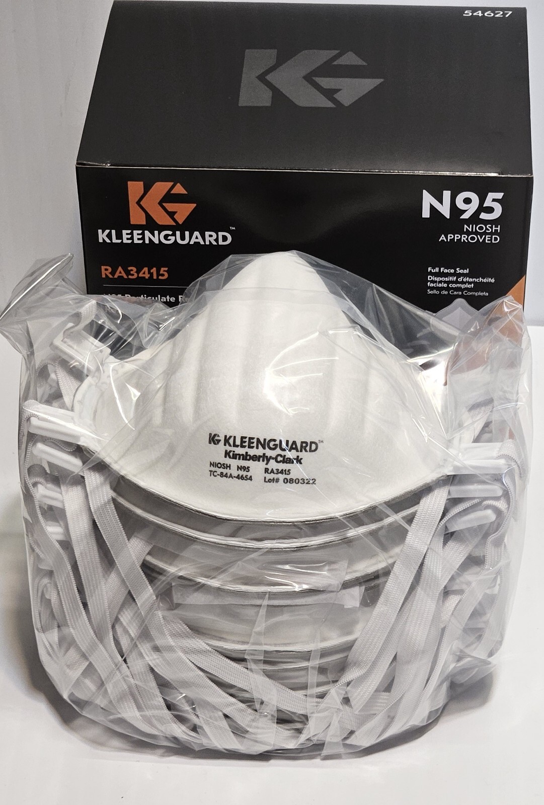 Kimberly-Clark KLEENGUARD RA3415 N95 Particulate Respirator FACE MASK