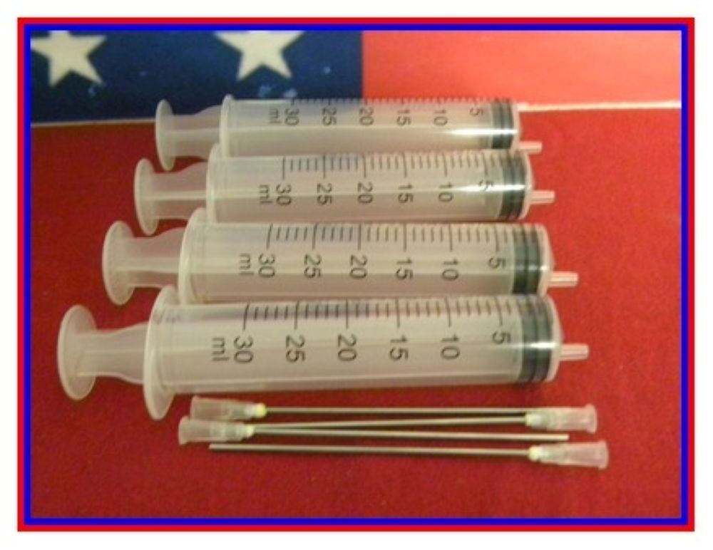 4 -30ml Plungers with Blunt Tips for Dispensing Ink Liquid Gel Glue Craft