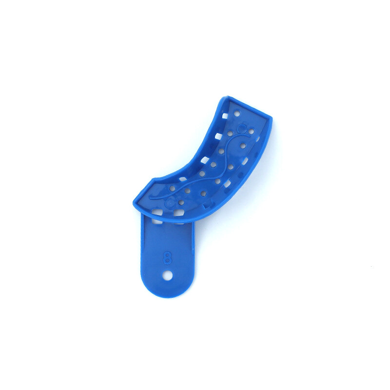 2Pcs Dental Plastic Impression Tray Denture Materials Dental Tray Upper+Lower