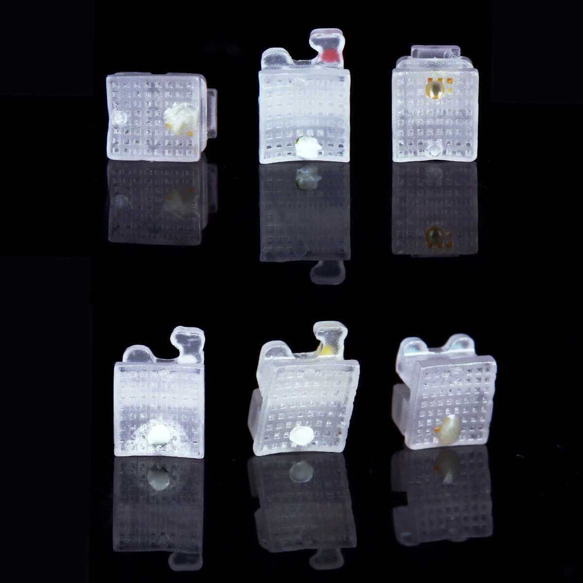 Dental Self-Ligating Orthodontic Ceramic Bracket Brace Roth 022 Slot 345 Hooks