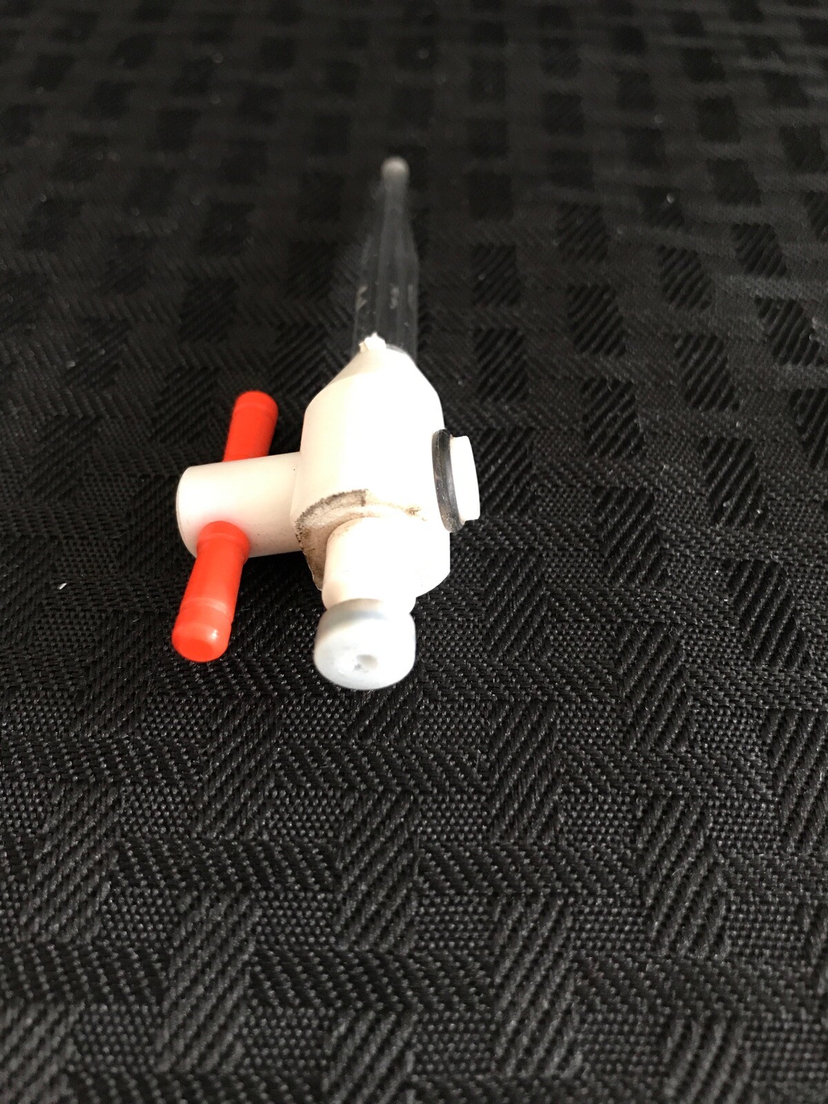 Laboratory PTFE Teflon Flow Control Buret Valve Adapter 2.5mm ID Open/Closed