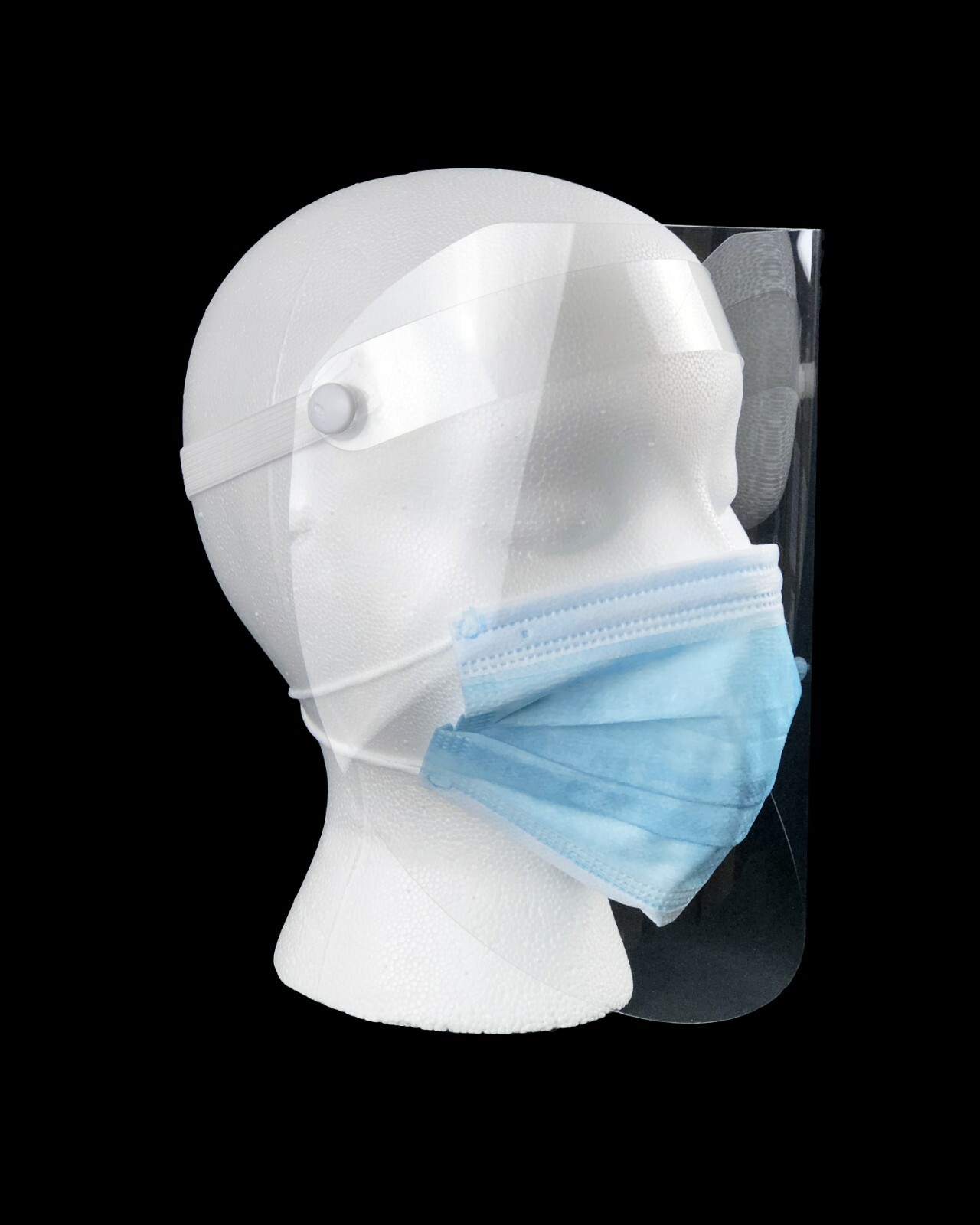 Full Safety Face Shield Guard Protector Mask Clear Head Band Elastic Reusable US