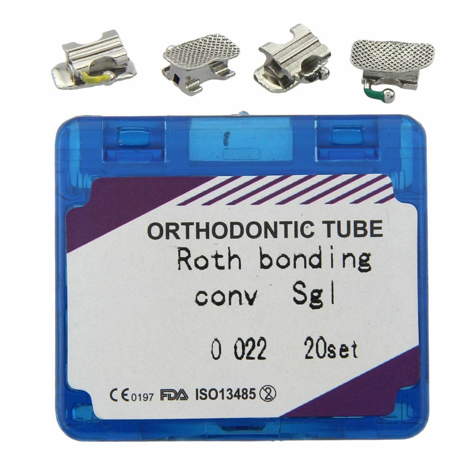 Dental Orthodontic Buccal Tube Bondable Monoblock Roth 20 Set Type Molar Tools