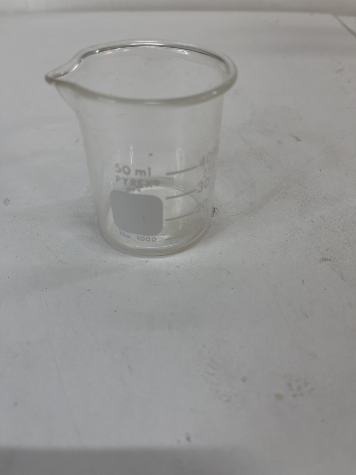 Pyrex N0. 1000 -50 mL Beaker Lab Measuring Glass