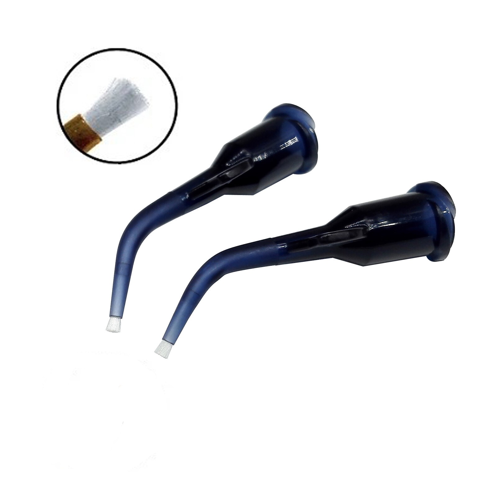 Dental Delivery Tip Liner Pre-bent Curved Brush Tip Black Low Visc #1169 100pk