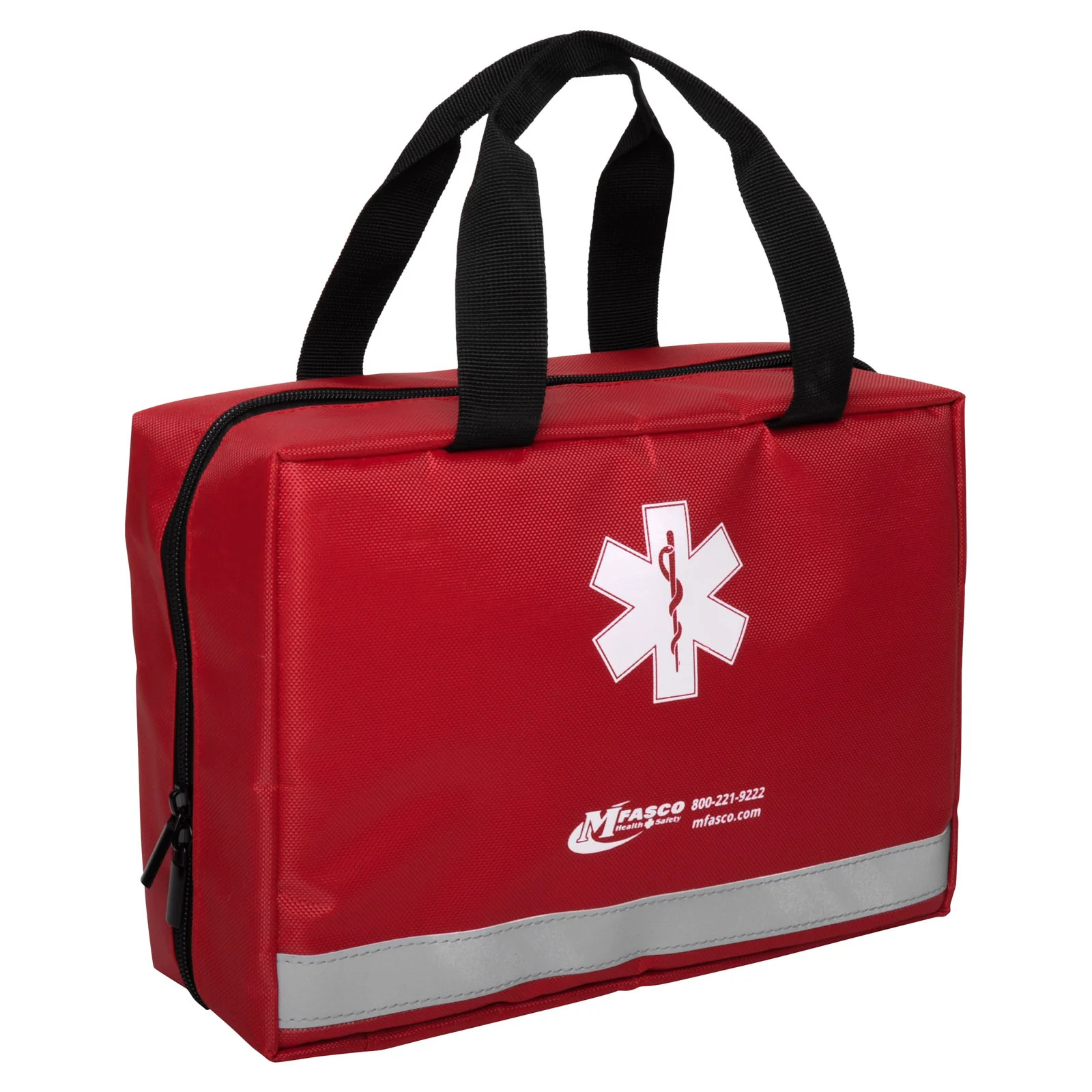 Empty Red First Aid Kit Tote W/Handles