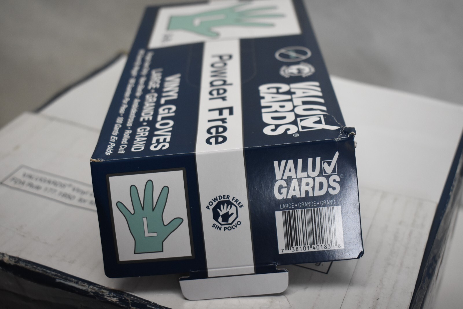 1000 Count Case Valu Gards Vinyl Gloves General Purpose Powder Free Gloves L