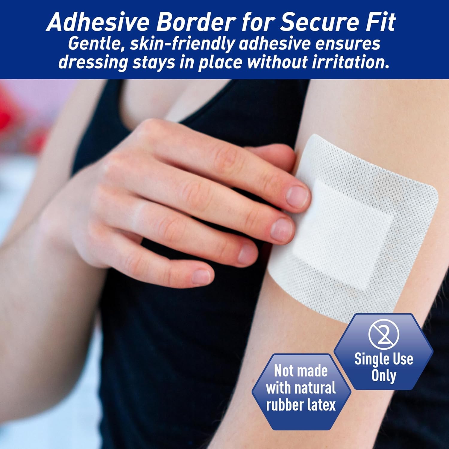 MED Pride Bordered Gauze-Island Dressing 4» x 4'' x