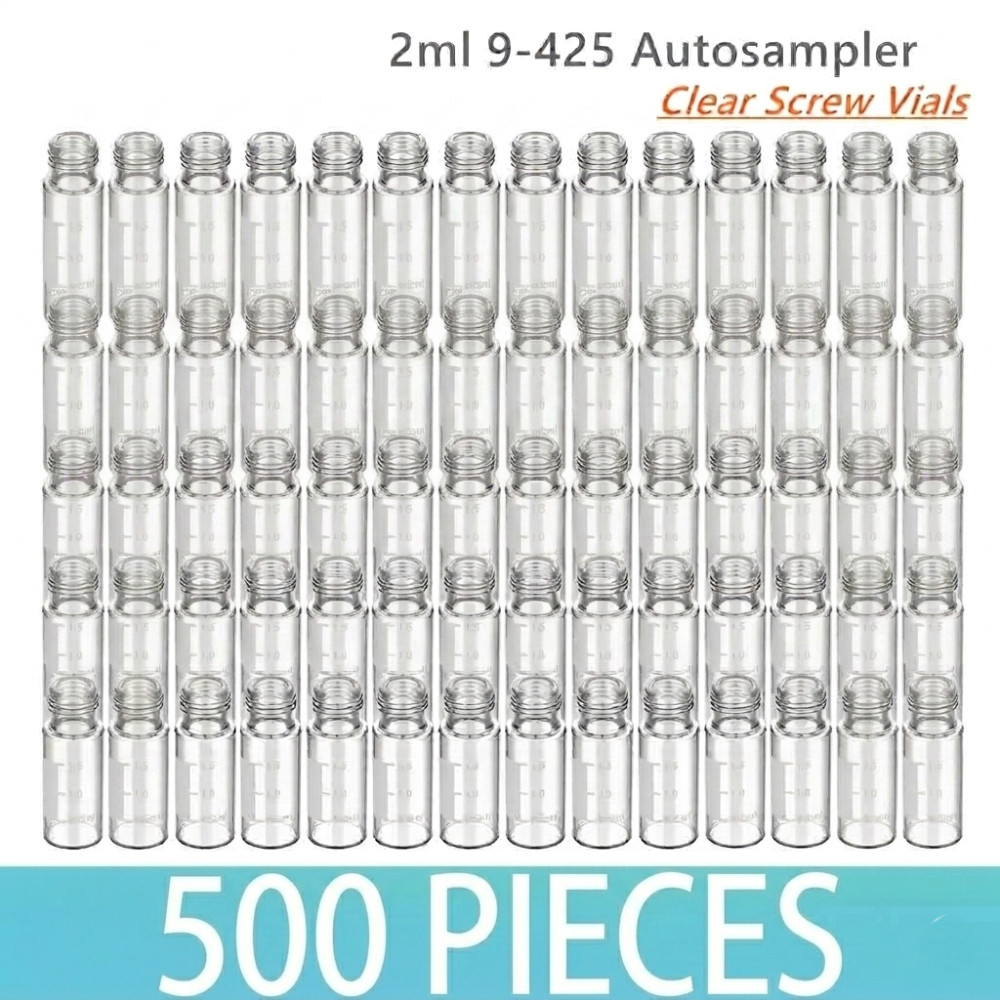 High Recovery Vials 2mL Clear 9mm Screw Top for HPLC, GC & Autosampler 20000 Pcs