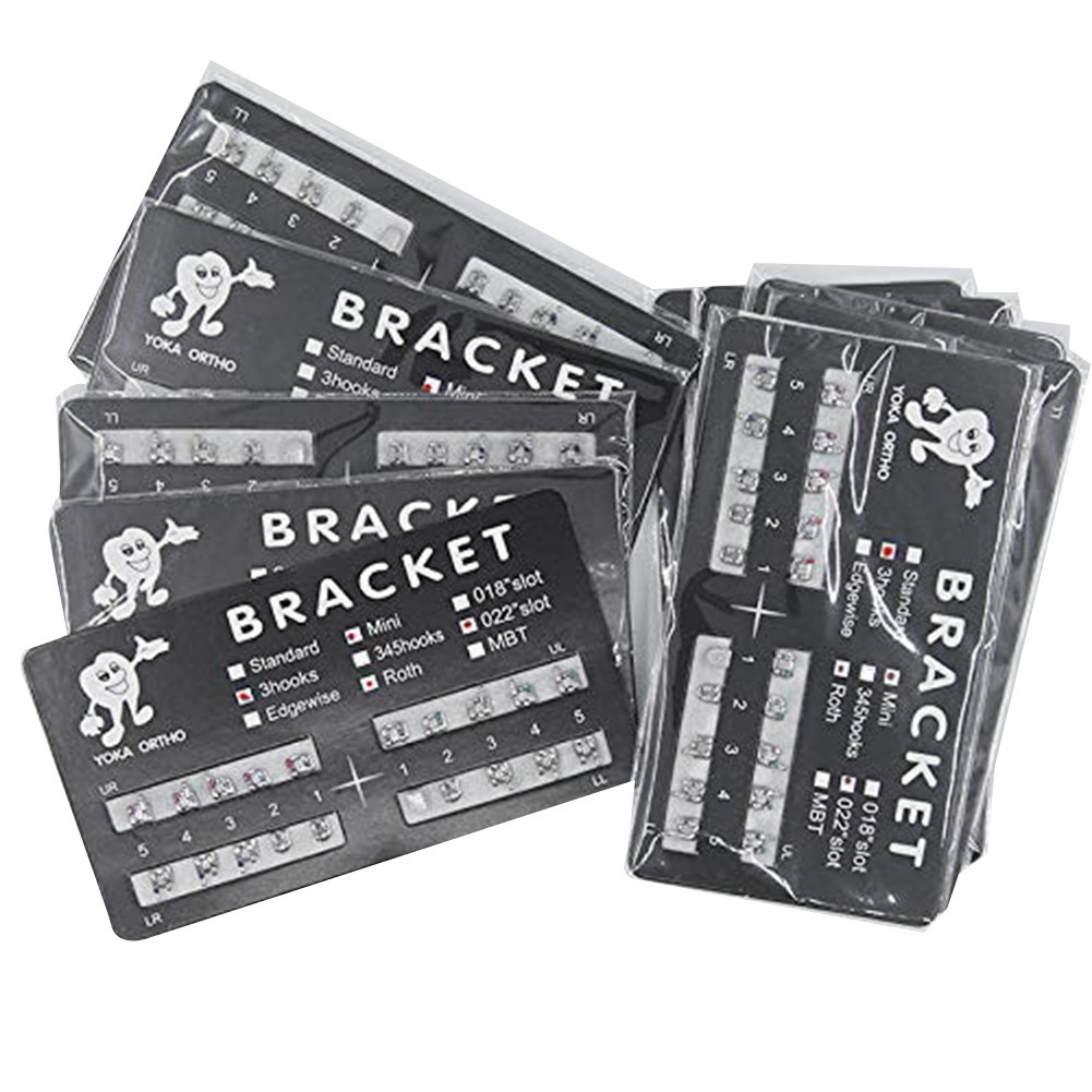Braces Kit 10 Sheets/Pack 200 Pcs of Brackets 0.022 with Hook 3 V1X4
