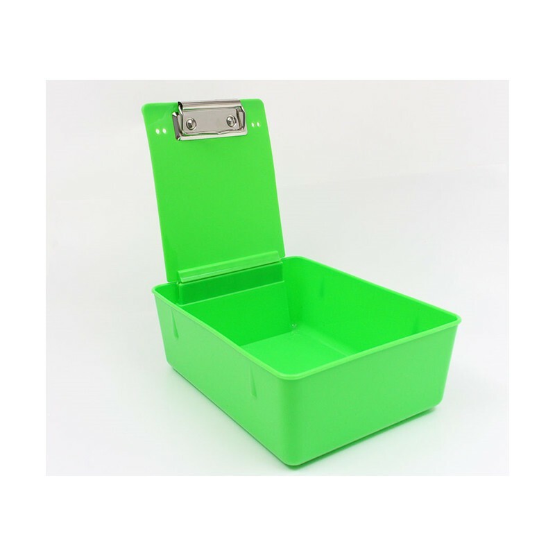Dental Stainless-Steel Lab Plastic Pan Working Case For Dentist Supply With Clip