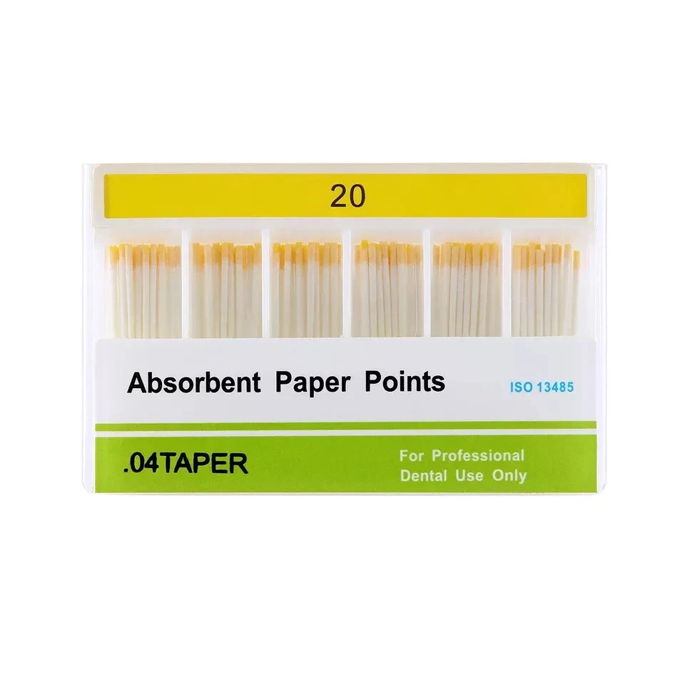 7 Size Dental Endodontic Endo Taper 0.02/0.04/0.06 Absorbent Paper Points #15-40