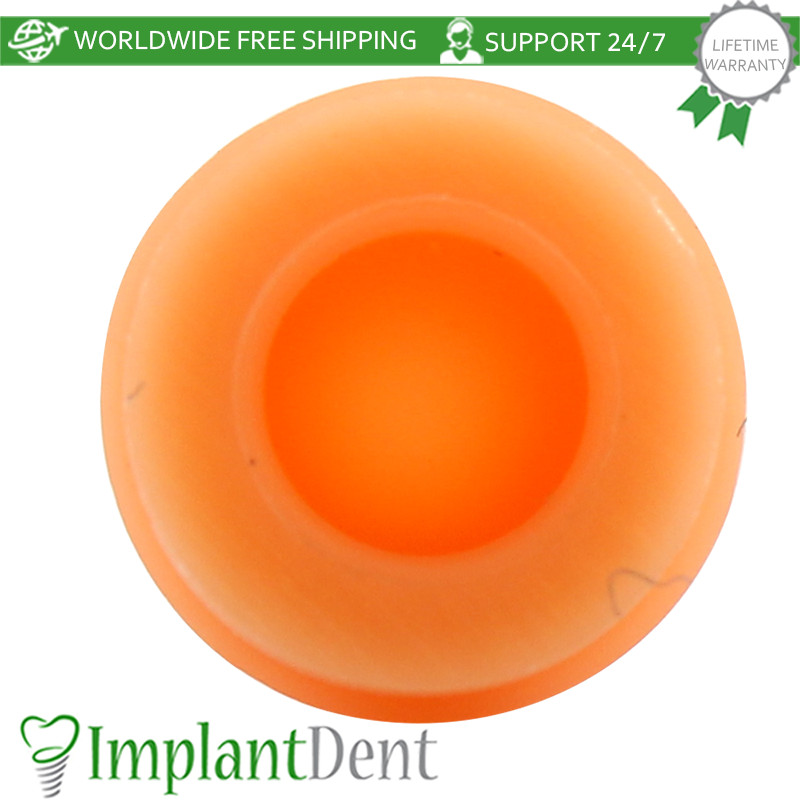 10x Dental Undersized Soft Silicone Caps For Ball Attachment 900g Dentistry Tool