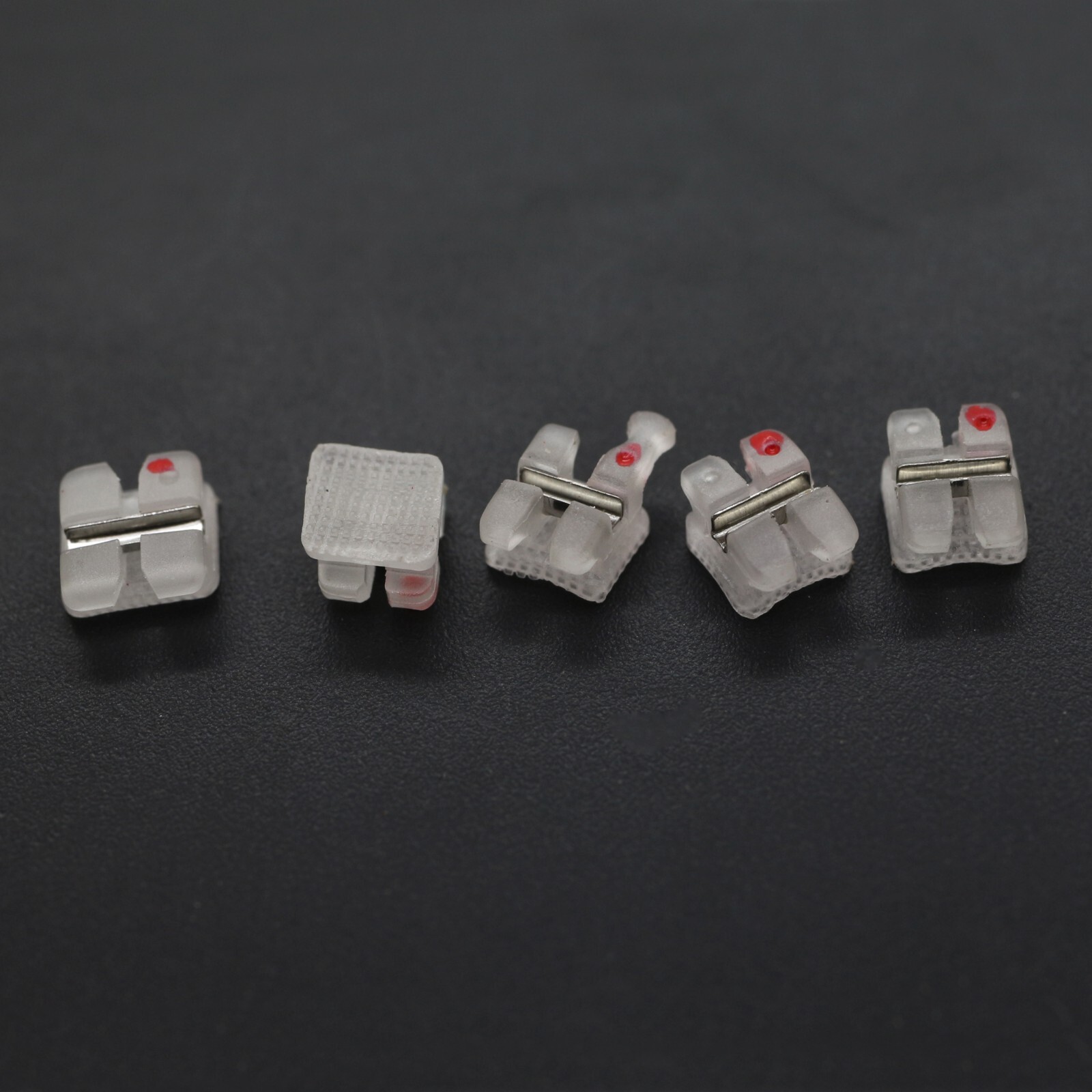 Dental Orthodontic Ceramic Brackets Braces MBT 022 3 Hooks 5-5 3M Clarity NOBLE