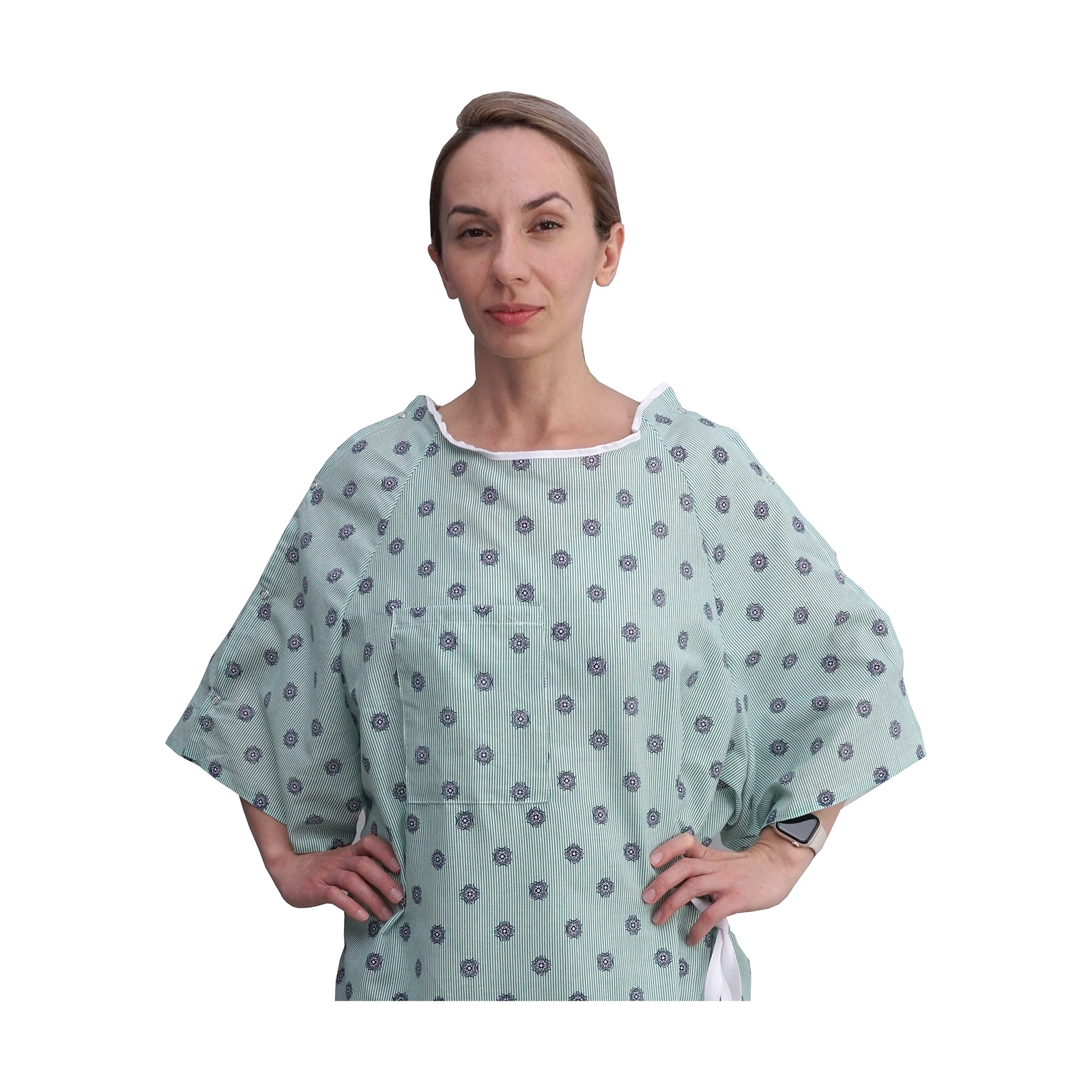 3 Pack – Hospital Gown IV Snap Sleeves – One Size Fits All (Small – 2XL) – Ti…