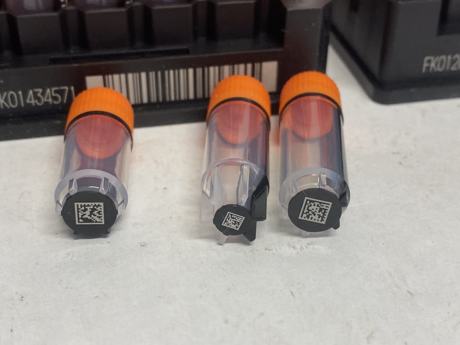 AZENTA Tri-Coded Cryo 1.5mL 1.6mL 1.9mL Storage Vials in 48-Place Locking Racks