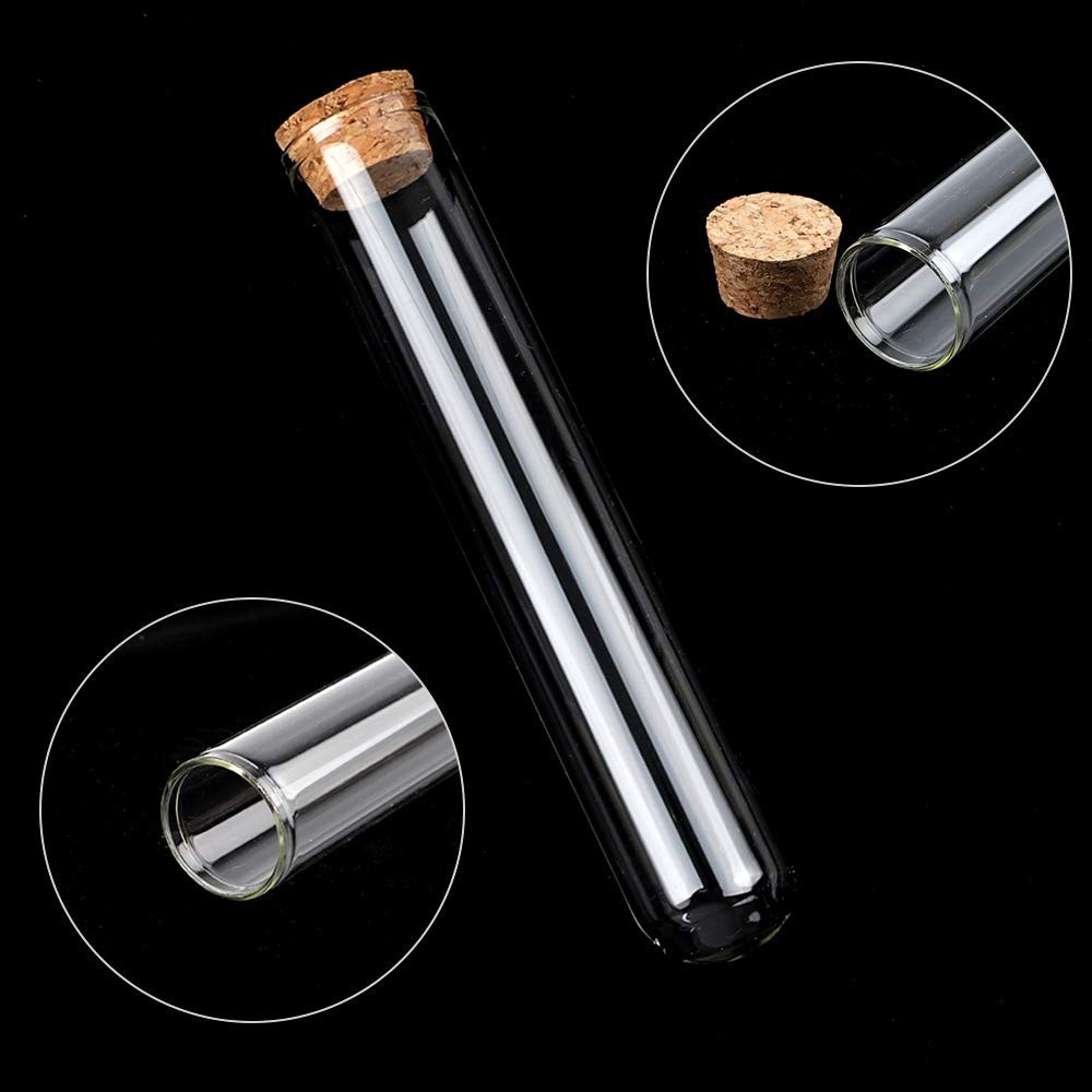 Science Lab Party Supplies – 25 Glass Tubes with Corks