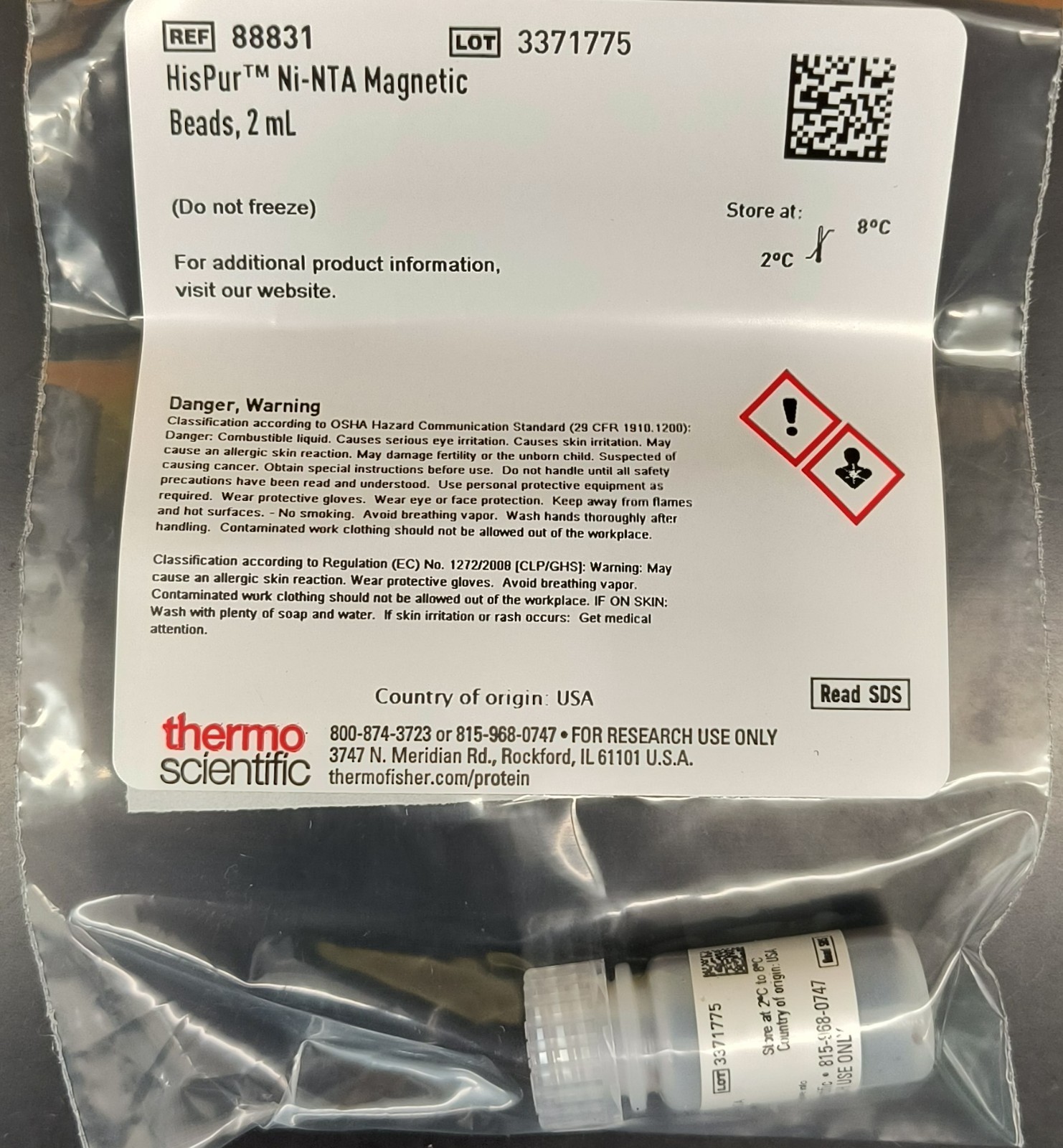 Thermo Scientific™ HisPur™ Ni-NTA Magnetic Beads, 2 ml, 88831