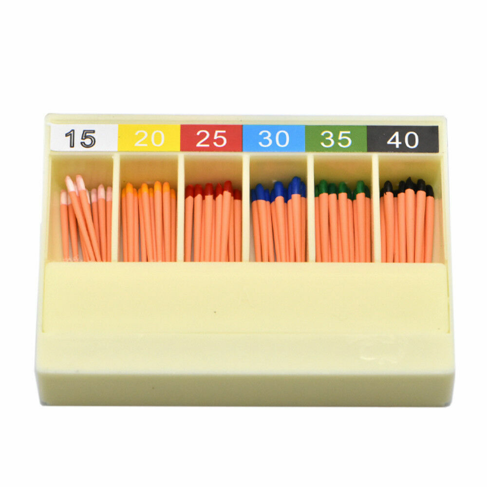 60/ Pack GAPADENT Dental Endodontic Absorbent 0.04 Taper Gutta Percha Points