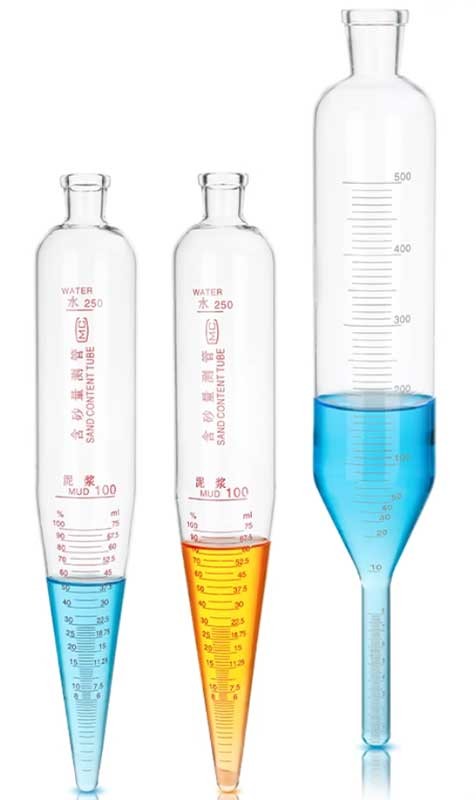 Sand Content Test Kit Tube, Clear Scale, Reliable Sealing, 250ml or 500ml