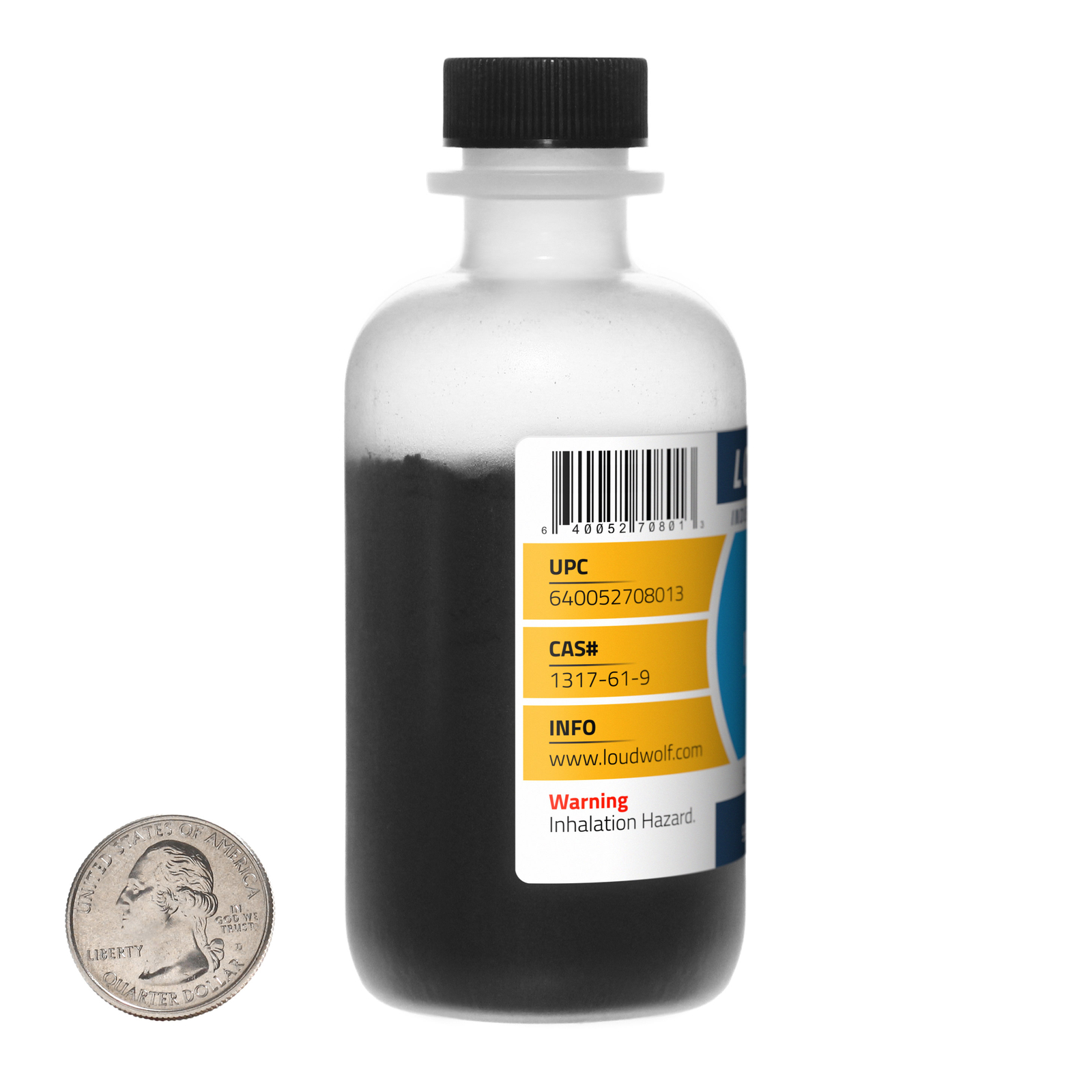 Iron Oxide Black / 8 Ounce Bottle / 99% Pure Reagent Grade / 44 Micron Powder