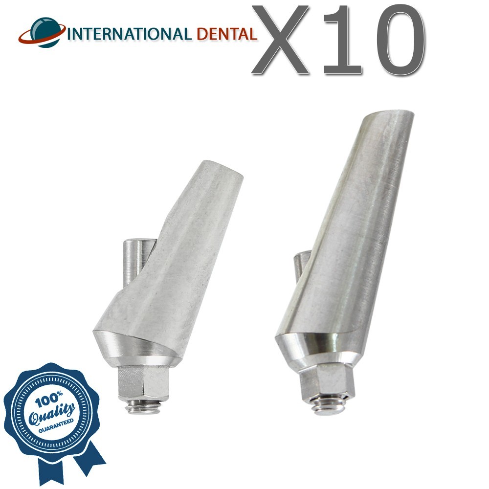 10 Angulated Titanium Abutment 25° Dental Fixture Prosthetics Int Hex Dentistry