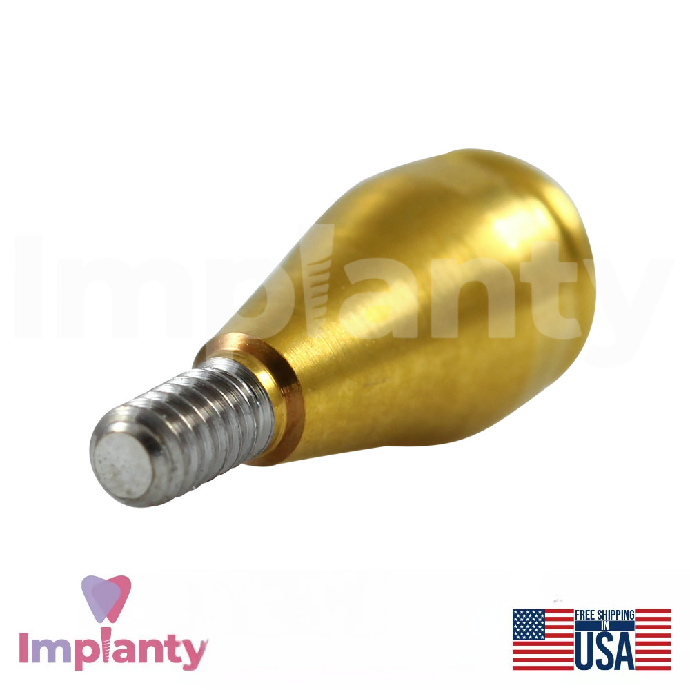 1x Dental Straight Lock Attachment Extra Soft Silicone Set Conical NP 2.25mm