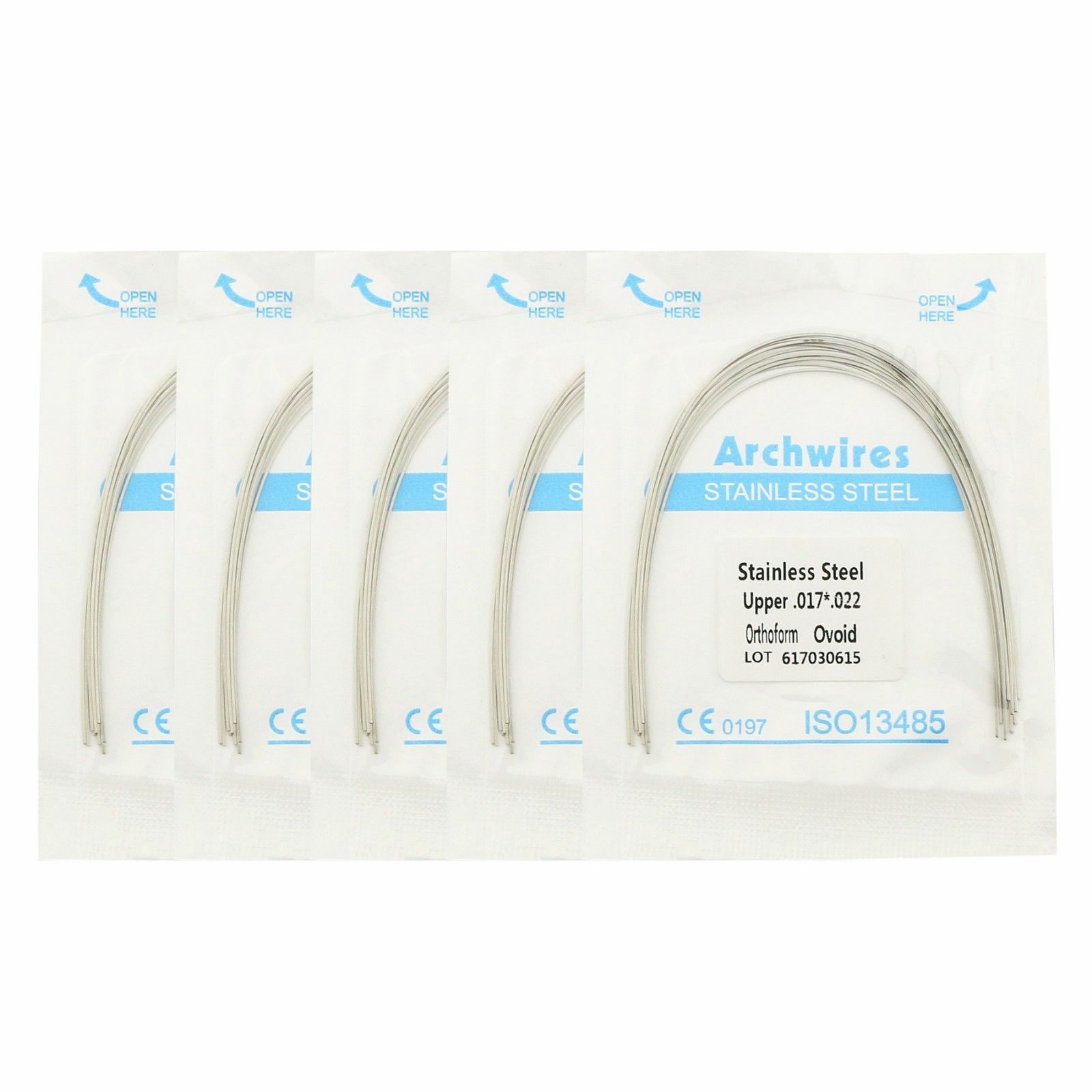 1 Pack Dental Stainless Steel Rectangular/Round Oval Ovoid Arch Wire Upper/Lower
