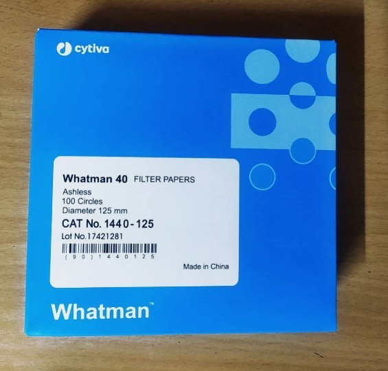 Whatman Grade-40 1440-125, Whatman Ashless Filter Paper Round Sheets Pack of 100