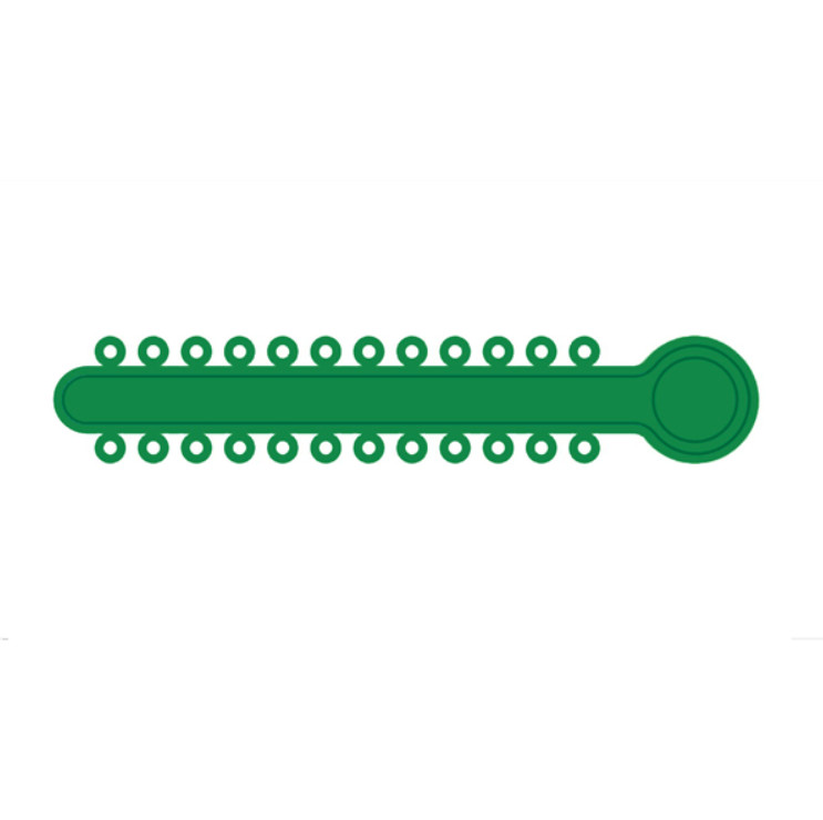 TOP STICKS Orthodontic Elastic Ligature Ties, Sparkle Green, 1008 Ties/Pk