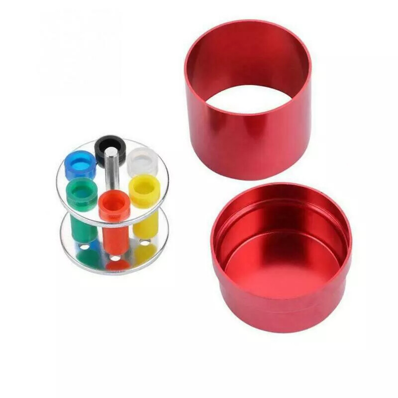 Dental Multifunction Disinfection Box Holder Endo Files Gutta 6 Holes Organizer
