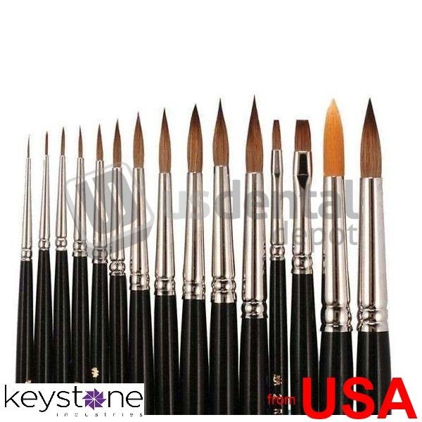 KEYSTONE Kolinsky Brush, #1, Made from natural Kolinsky sable, single br 124704