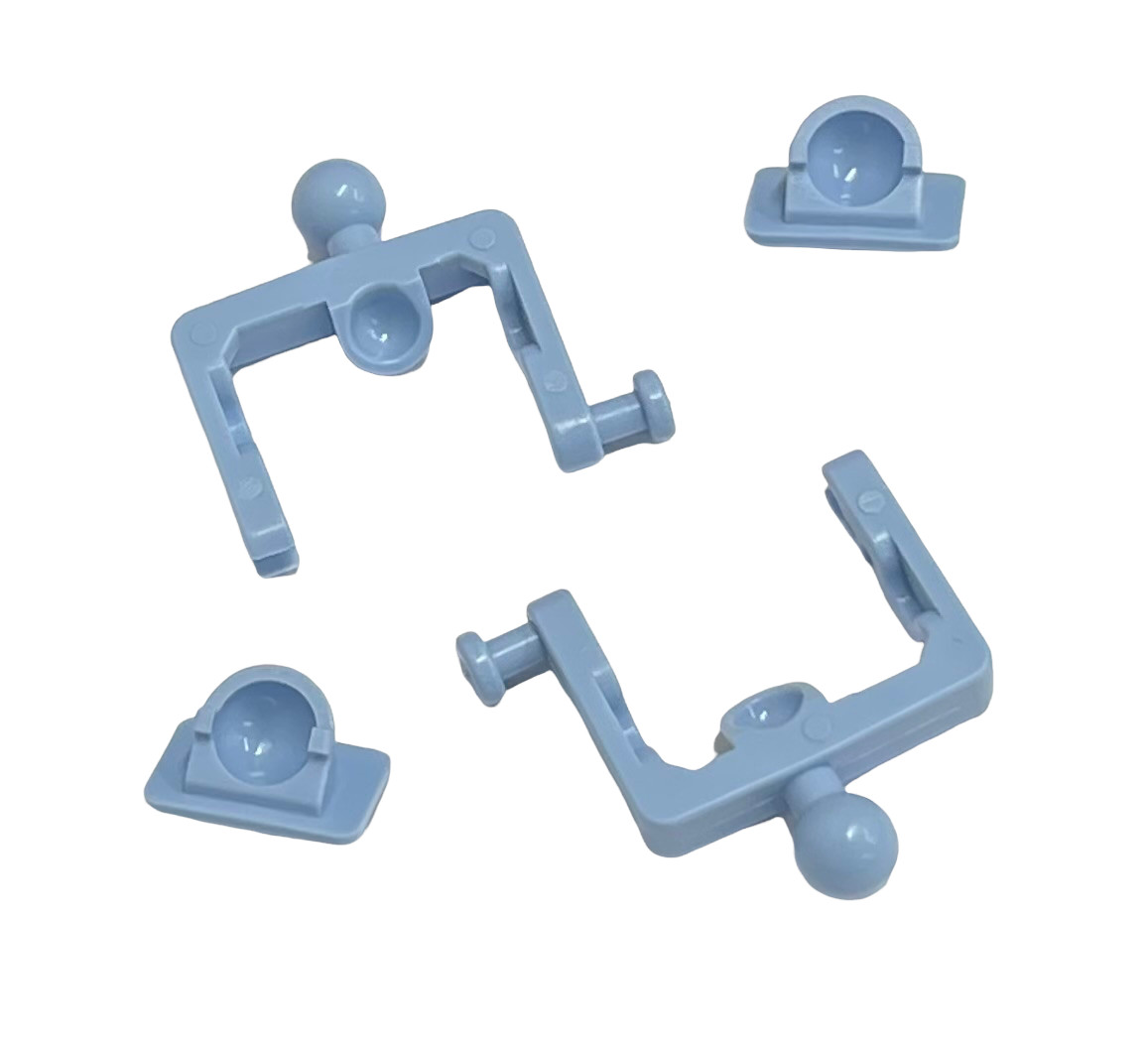 Dental Lab Disposable Articulator Plastic – Baby Blue – 100 Sets – NEW COLOR!!