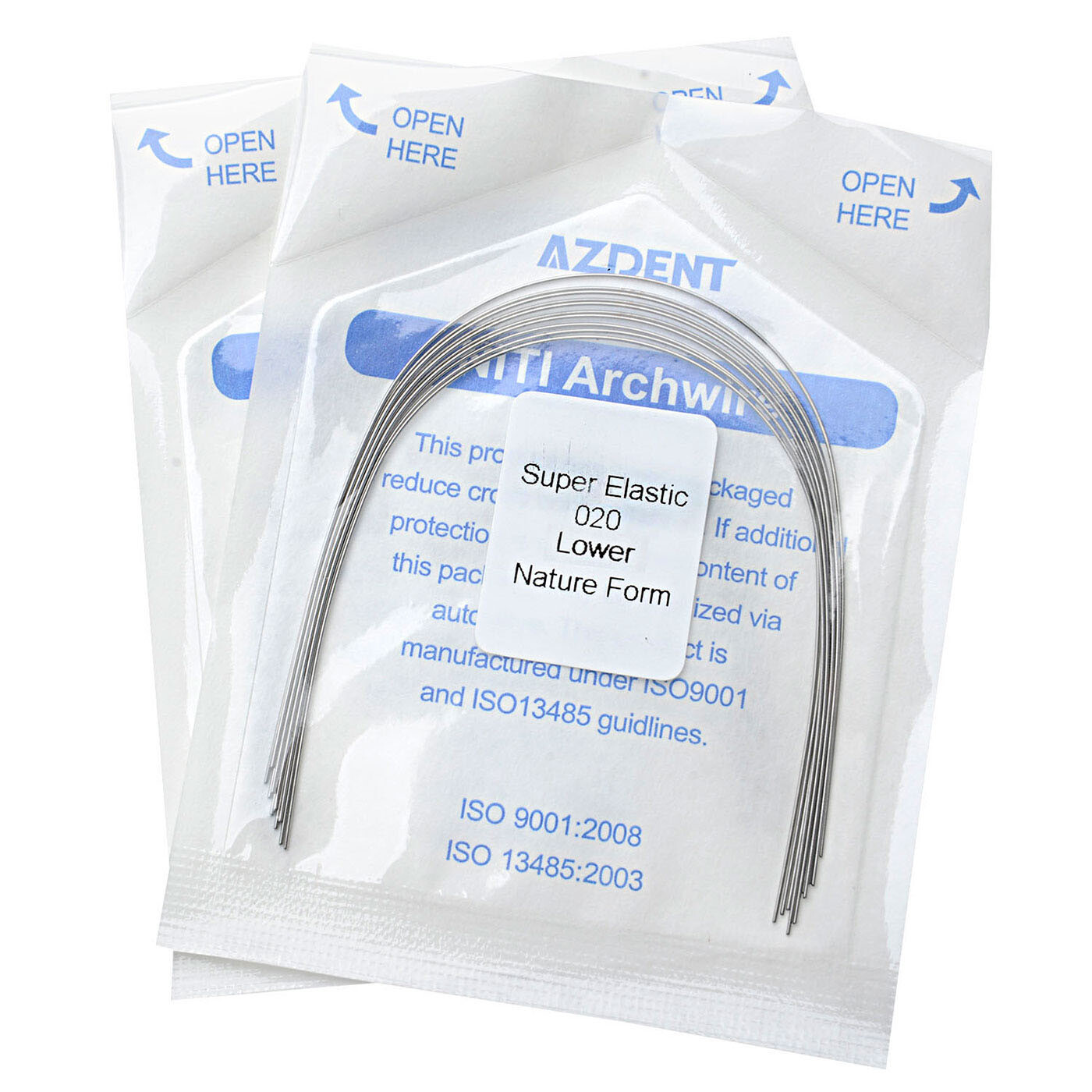 100Pc AZDENT Dental Orthodontic Arch Wire Super Elastic Niti Round Nature Form