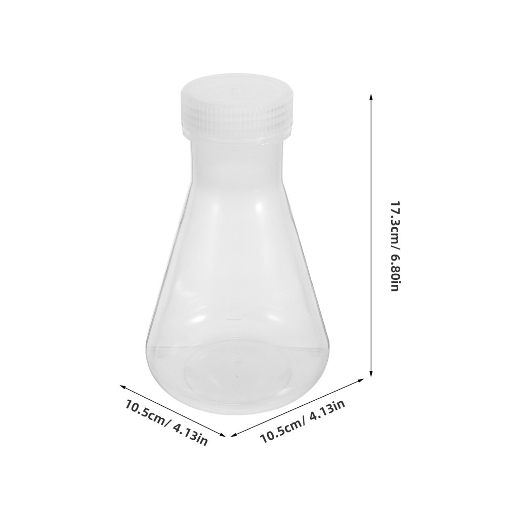 Plastic Conical Flask with Lid, Erlenmeyer Flask 500ml – Educational Science