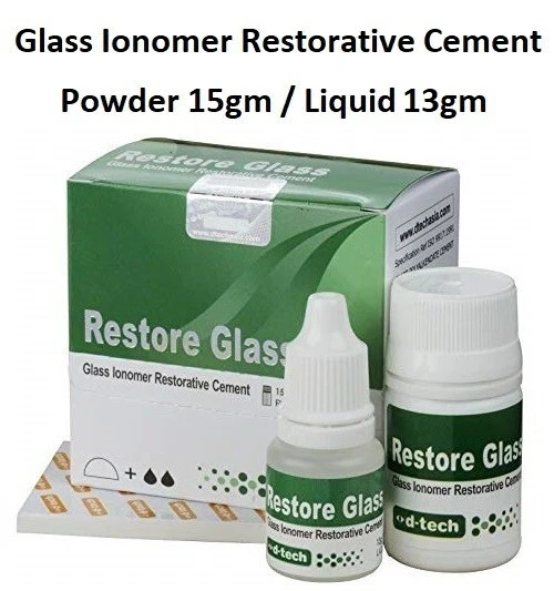 D Tech Dental RESTORE GLASS Superior GIC Type 2 Restorative Cement