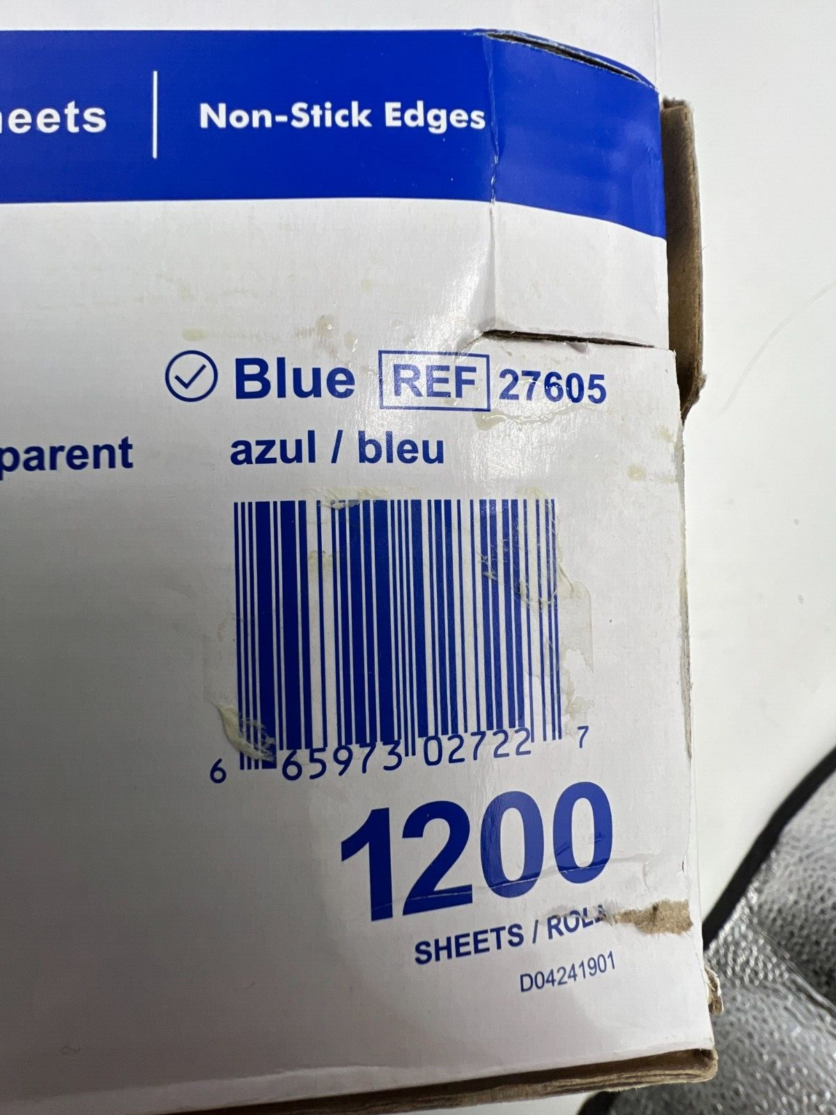 QTY 2 Dukal Barrier Film 4×6″ Perforated Sheets Blue Non Stick 1200 Sheets 27605