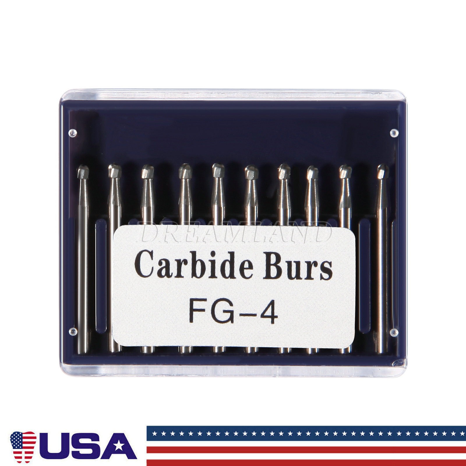 FG4 FG #4 Dental Carbide Burs, (100 Pack) – High Speed Friction Grip