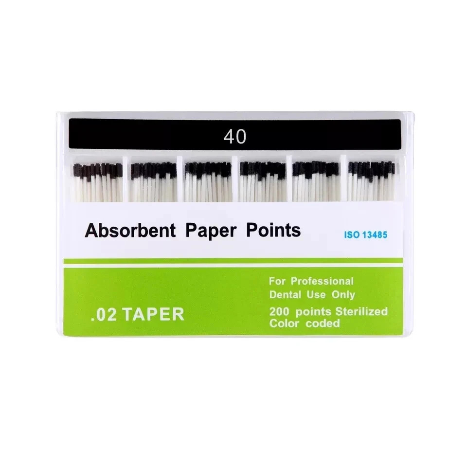 7 Size Dental Endodontic Endo Taper 0.02/0.04/0.06 Absorbent Paper Points #15-40