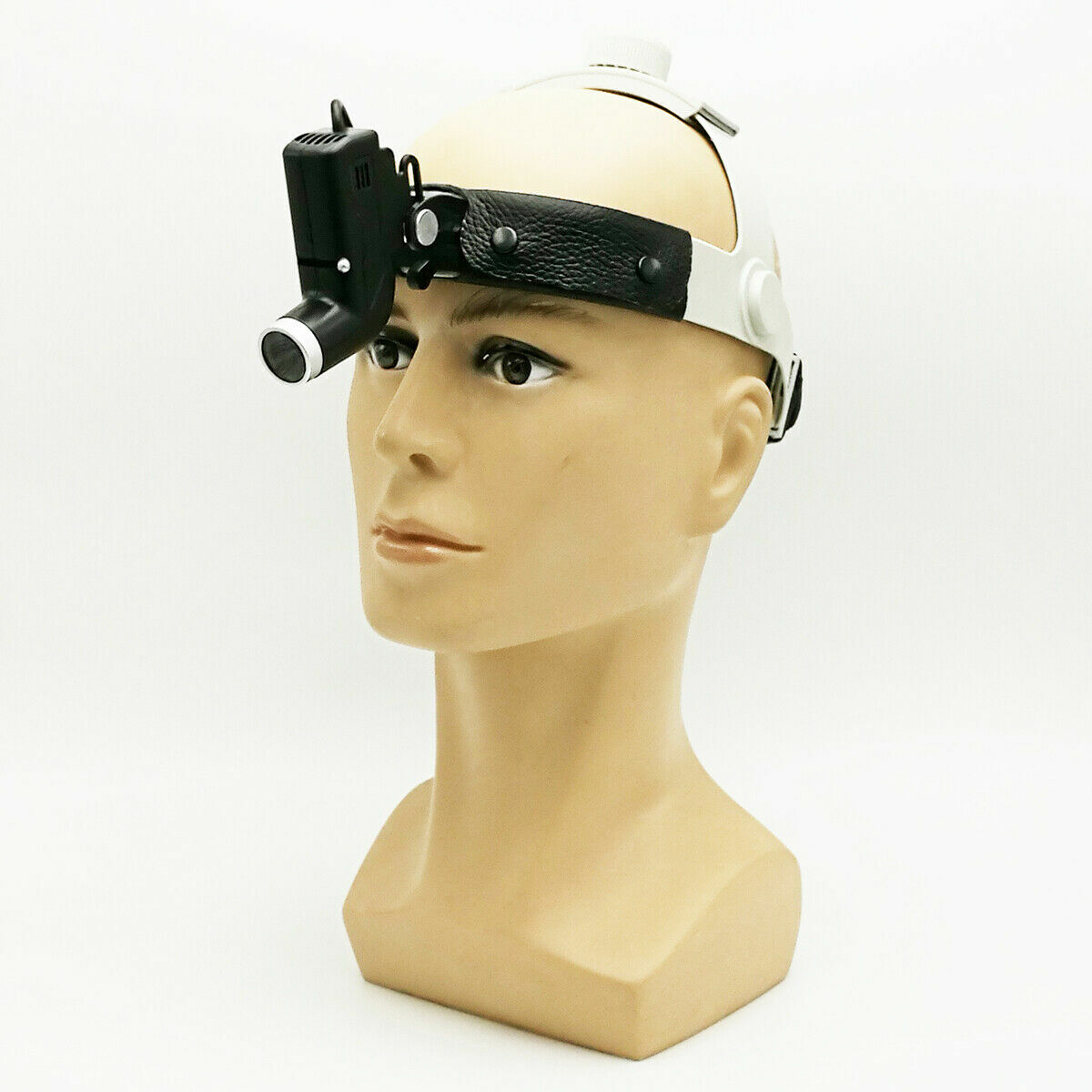 Dental 5W LED SurgicalHeadlight Headband Spot Head Lamp Black DY-006+AL-Case CE