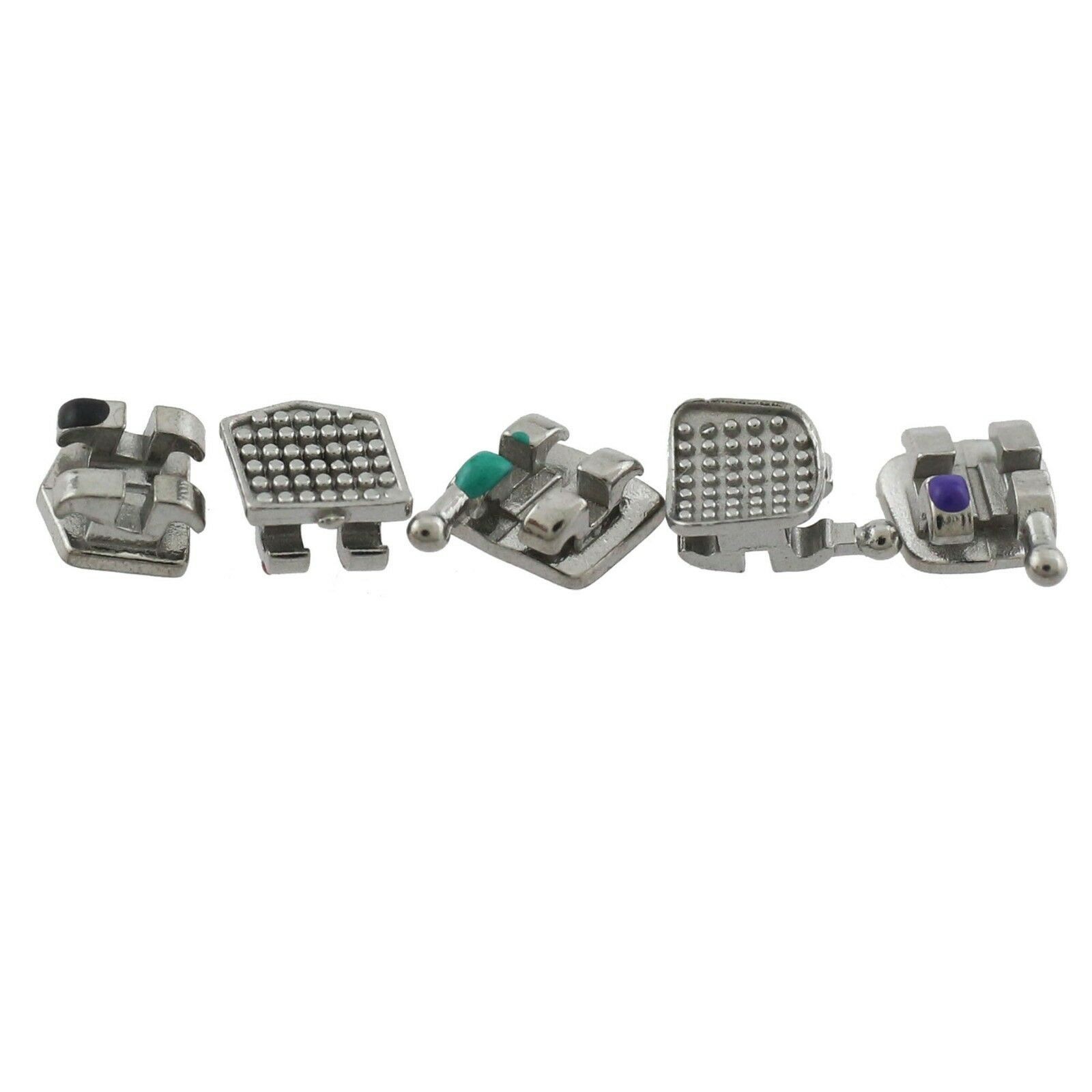 Dental Orthodontic Bracket Braces Metal MIM Mini Roth MBT 022 018 345 Hooks 5-5