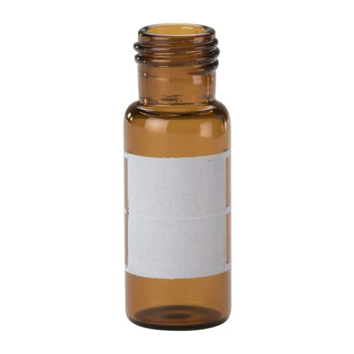 Perkin Elmer 2mL Amber Glass 9mm Screw Top Vial w/ Write-On Patch 300pk N9307802
