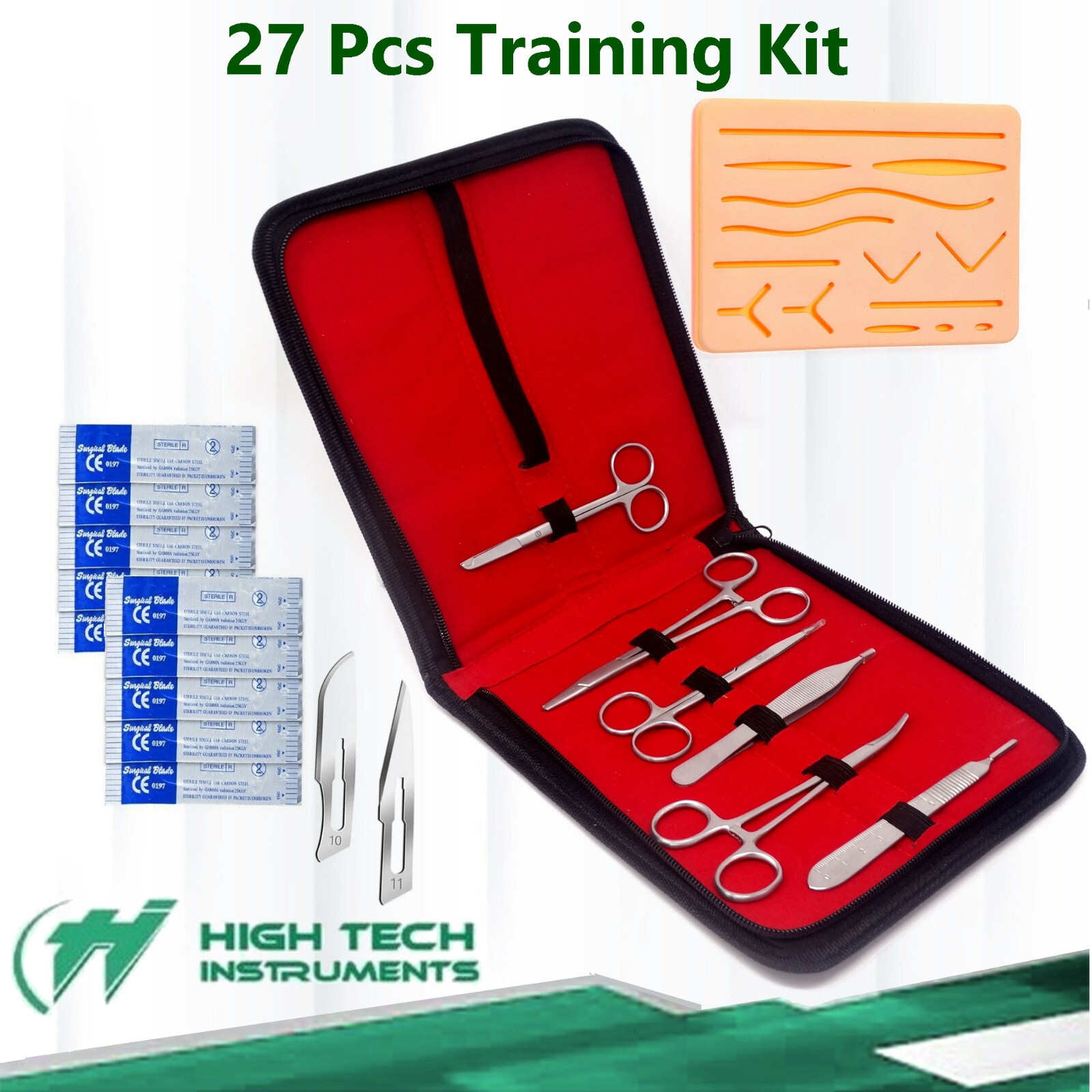 Suture Practice Kit 27 Pcs Kit for Medical and Veterinary Student Training
